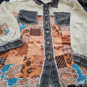 POL Gray Denim Shirt
